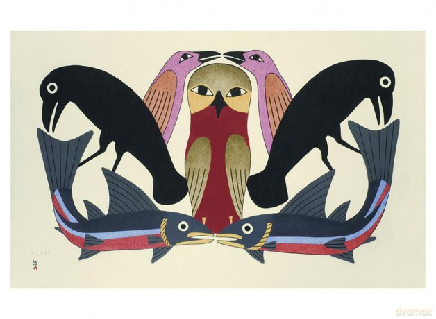 Life on the Land Inuit Art from Cape Dorset Book of Postcards - Cape Dorset Artists [KSIĄŻKA]