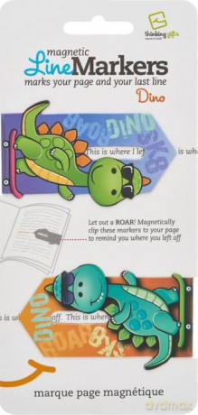 Linemarkers Dinosaur Bookmarks [KSIĄŻKA]