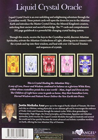 Liquid Crystal Oracle: Return of the Atlantian Way for the Children of Light, Oracle Card and Book Set - Justin Moikeha Asar [KSIĄŻKA]