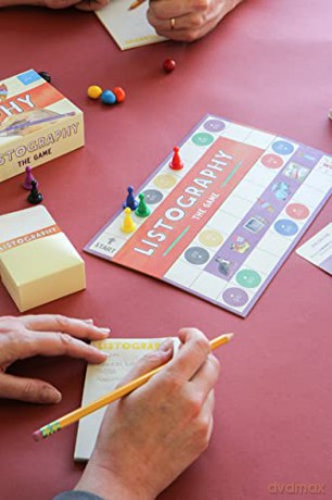 Listography: (Board Games, Games for Adults, Adult Board Games): The Game: May the Best List Win! - Lisa Nola [KSIĄŻKA]