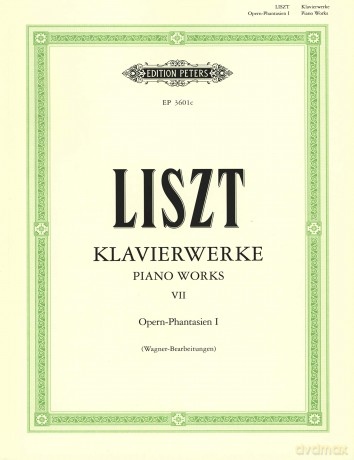 Liszt: Piano Works Vol.7 (EP3601C): Opera Fantasies 1 (Transcriptions from Richard Wagner's Operas) (Edition Peters) - Franz Liszt [KSIĄŻKA]