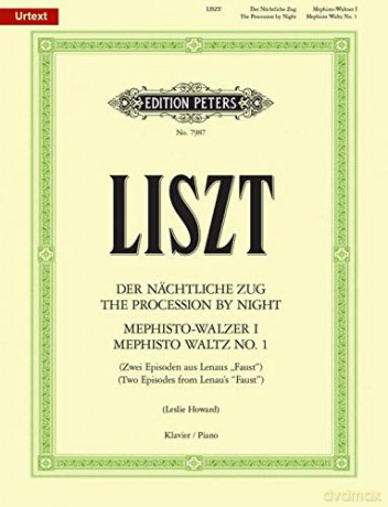 Liszt: Two Episodes from Lenau's Faust': Two Episodes from Lenau's Faust, Urtext (Edition Peters) - Liszt [KSIĄŻKA]
