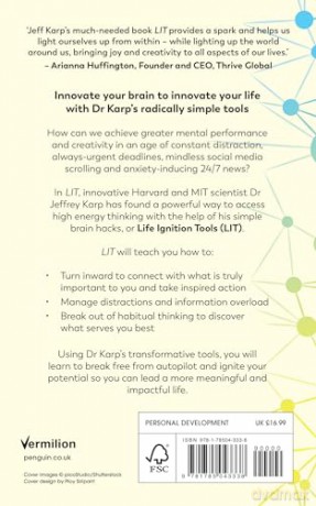 LIT: Use nature's playbook to energize your brain, spark ideas, and ignite action - Jeffrey Karp [KSIĄŻKA]