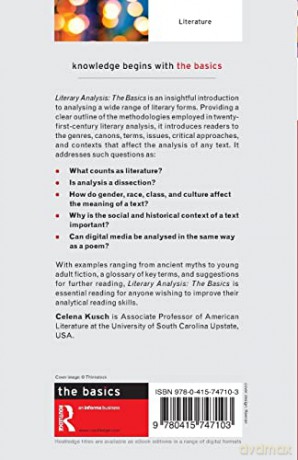 Literary Analysis: The Basics - Yi-Yuan Tang [KSIĄŻKA]
