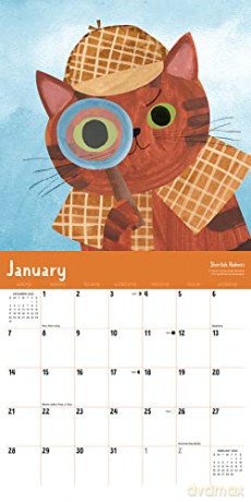 Litterary Kitties 2024 12 X 12 Wall Calendar - Willow Creek Press [KALENDARZ]