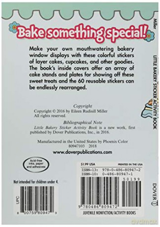 Little Bakery Sticker Activity Book (Little Activity Books) - Eileen Miller [KSIĄŻKA]