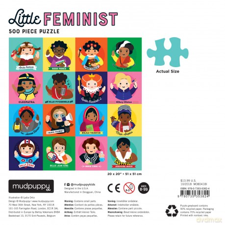Little Feminist 500 Piece Family Puzzle - Lydia Ortiz [PUZZLE]