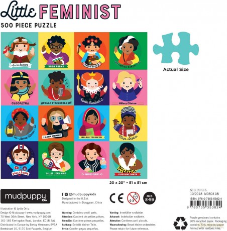 Little Feminist 500 Piece Family Puzzle - Lydia Ortiz [PUZZLE]
