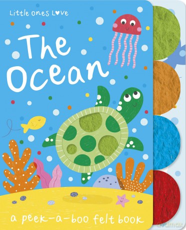 Little Ones Love the Ocean (Little Ones Love Felt Tabbed Board Book) - Imagine That [KSIĄŻKA]