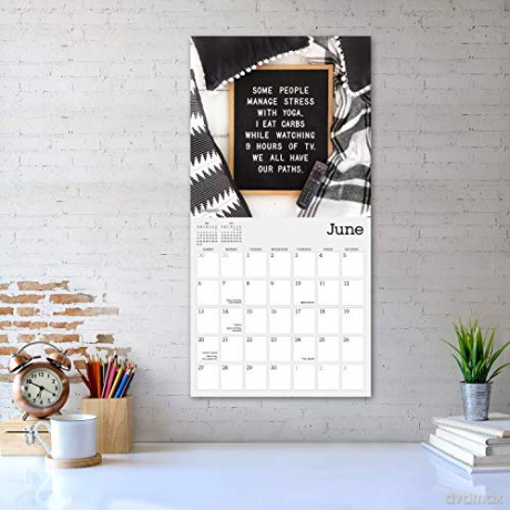 LOL Life on Letterboard 2021 Calendar [KALENDARZ]