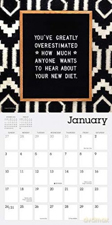 LOL Life on Letterboard 2021 Calendar [KALENDARZ]