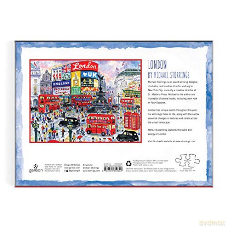 London By Michael Storrings 1000 pc Puzzle (Michael Storrings London) - Michael Storrings [KSIĄŻKA]