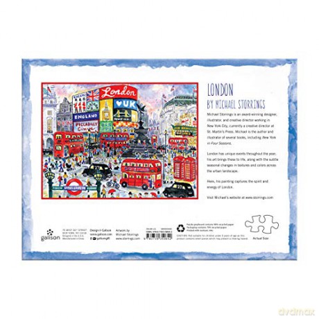 London By Michael Storrings 1000 pc Puzzle (Michael Storrings London) - Michael Storrings [KSIĄŻKA]
