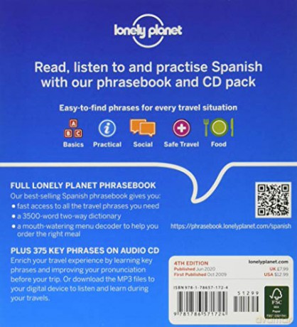 Lonely Planet Spanish Phrasebook and CD - Lonely Planet [KSIĄŻKA]