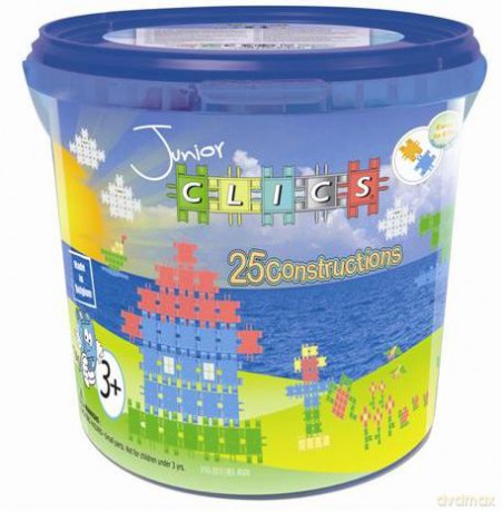CLICS Klocki edukacyjne Junior - wiaderko duże 300 el. JR300 [KLOCKI]