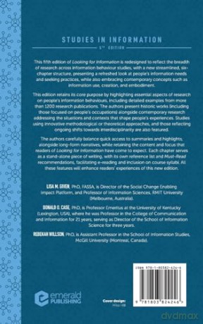 Looking for Information: Examining Research on How People Engage with Information (Studies in Information) - Lisa M. Given [KSIĄŻKA]