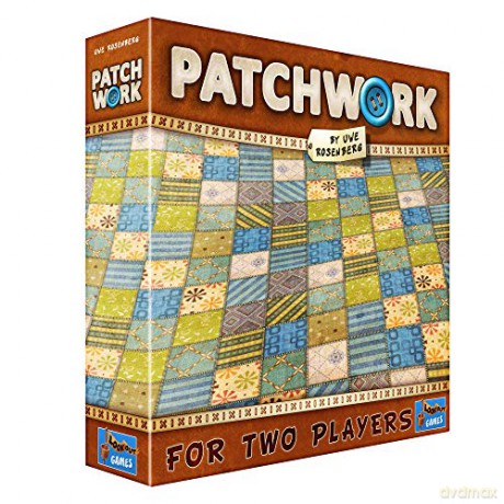 Lookout Games | Patchwork | Board Game | Ages 8+ | 2 Players | 15-30 Minute Playing Time, Multicoloured, 7.87 x 1.77 x 7.87 inches [KSIĄŻKA]