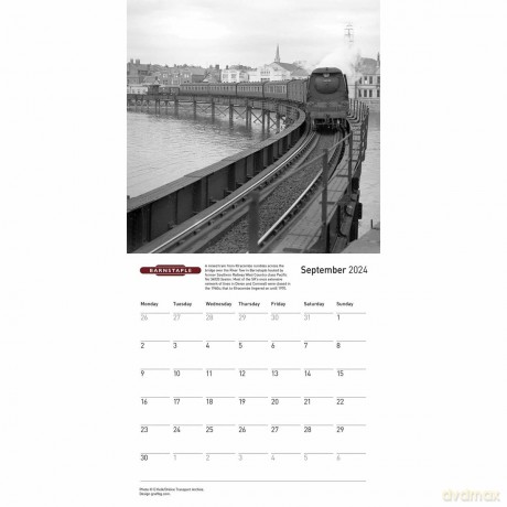 Lost Lines of Britain Calendar 2024 - n/a [KALENDARZ]