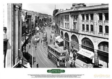 Lost Tramways of Wales Poster - Castle Street, Swansea - Peter Waller [KSIĄŻKA]