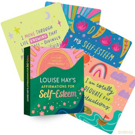 Louise Hay's Affirmations for Self-Esteem: A 12-Card Deck for Loving Yourself - Louise Hay [KSIĄŻKA]