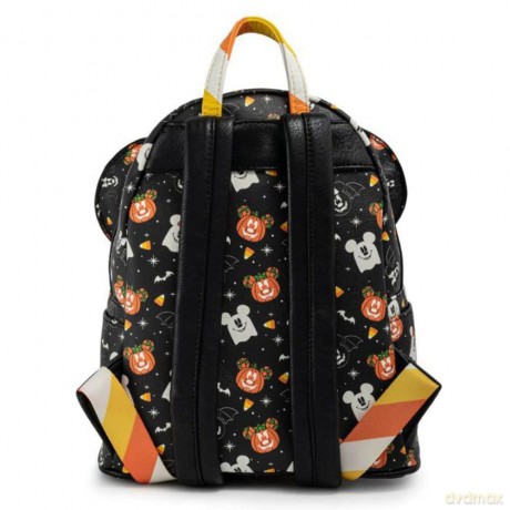 LOUNGEFLY Disney Mickey and Minnie Spooky Mice Adult Women's Double Strap Shoulder Bag Purse with Ears Headband [KSIĄŻKA]