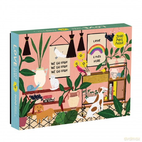 Love Lives Here 1000pc Puzzle: 1000 Piece Puzzle - Sarah McMenemy [KALENDARZ]