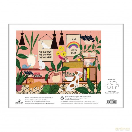 Love Lives Here 1000pc Puzzle: 1000 Piece Puzzle - Sarah McMenemy [KALENDARZ]