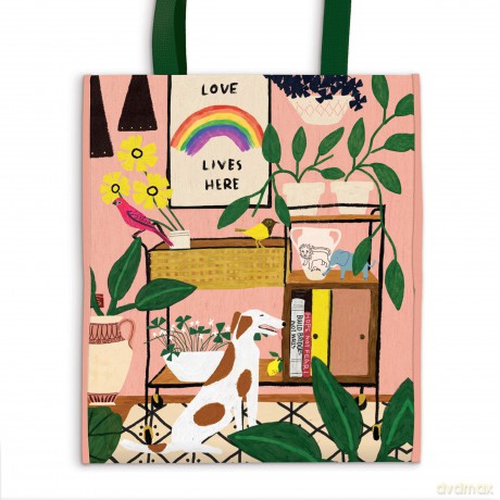Love Lives Here Reusable Tote - Galison [KSIĄŻKA]