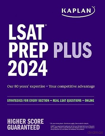 LSAT Prep Plus 2024: Strategies for Every Section + Real LSAT Questions + Online: With New Section (Kaplan Test Prep) - Kaplan Test Prep [KSIĄŻKA]