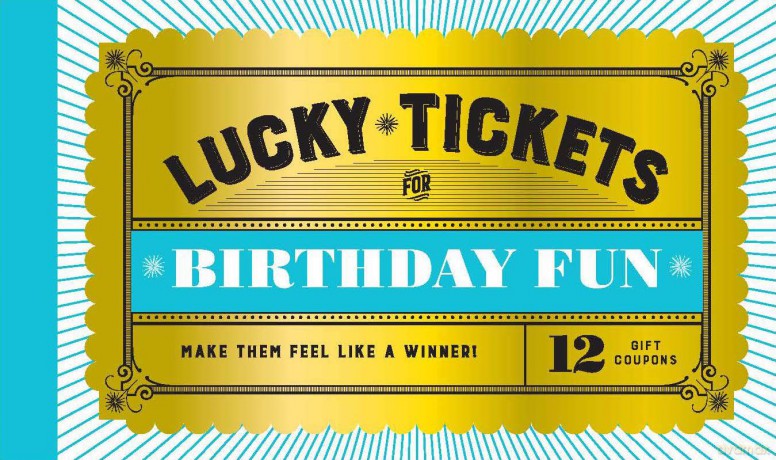 Lucky Tickets for Birthday Fun: 12 Gift Coupons - Chronicle Books [KSIĄŻKA]
