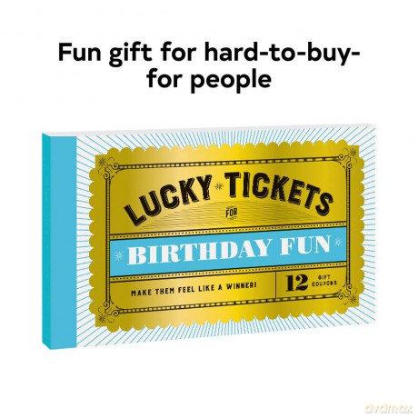 Lucky Tickets for Birthday Fun: 12 Gift Coupons - Chronicle Books [KSIĄŻKA]