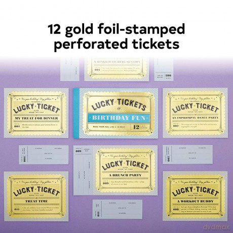 Lucky Tickets for Birthday Fun: 12 Gift Coupons - Chronicle Books [KSIĄŻKA]