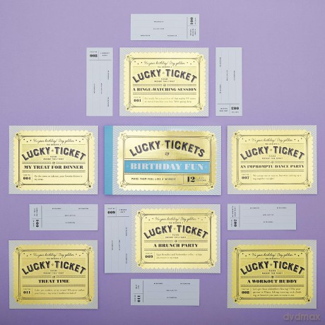 Lucky Tickets for Birthday Fun: 12 Gift Coupons - Chronicle Books [KSIĄŻKA]