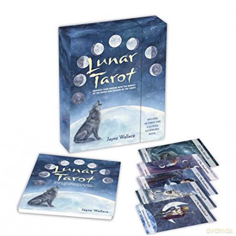 Lunar Tarot: Manifest your dreams with the energy of the moon and wisdom of the tarot - Jayne Wallace [KSIĄŻKA]