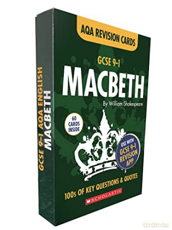 Macbeth: GCSE Revision Cards for AQA English Literature with free app (GCSE Grades 9-1 Revision Cards) - Alison Powell [KSIĄŻKA]