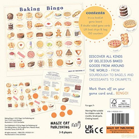 Magic Cat 9781913520311 Baking Bingo, Multicoloured, One Size - Magic Cat [KSIĄŻKA]