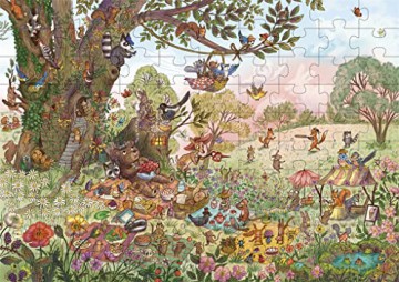 Magic Cat 9781913520519 Bear's Picnic Jigsaw Puzzle, Multicoloured, 100 Pieces - Freya Hartas [PUZZLE]