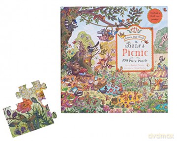 Magic Cat 9781913520519 Bear's Picnic Jigsaw Puzzle, Multicoloured, 100 Pieces - Freya Hartas [PUZZLE]