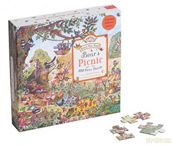 Magic Cat 9781913520519 Bear's Picnic Jigsaw Puzzle, Multicoloured, 100 Pieces - Freya Hartas [PUZZLE]
