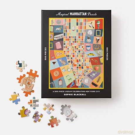 Magical Manhattan Puzzle: 500 Piece - Sophie Blackall [PUZZLE]