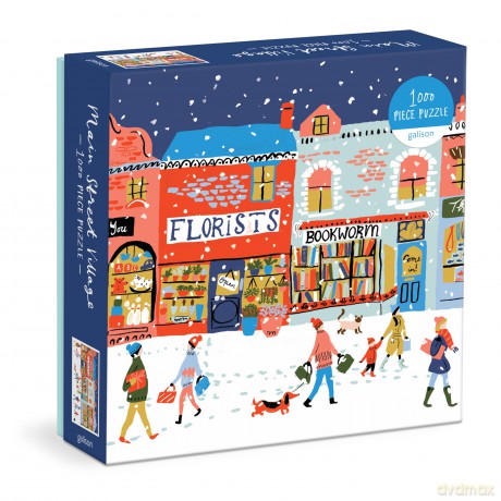 Main Street Village 1000Pc Puzzle: 1000 Piece Puzzle - Galison [PUZZLE]