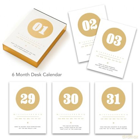 Make My Day Undated Desk Calendar - Brass Monkey [KSIĄŻKA]