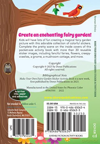 Make Your Own Fairy Garden Sticker Activity Book (Little Activity Books) - Fran Newman-D'Amico [KSIĄŻKA]
