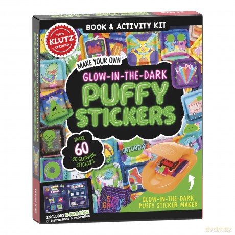 Make Your Own Glow-in-the-Dark Puffy Stickers (Klutz) - Editors of Klutz [KSIĄŻKA]