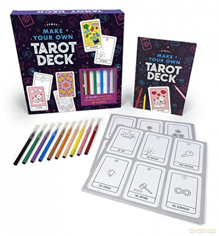 Make Your Own Tarot Deck: Kit Includes: Project Book, Perforated Tarot Card Sheets, and 10 Markers - Editors of Chartwell Books