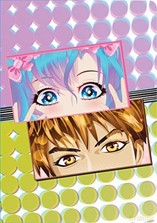 Manga Eyes Dotted Paperback Journal: Blank Notebook with Pocket - Tuttle Studio [KALENDARZ]