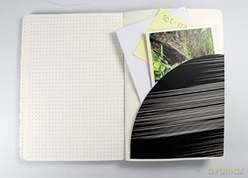 Manga Eyes Dotted Paperback Journal: Blank Notebook with Pocket - Tuttle Studio [KALENDARZ]