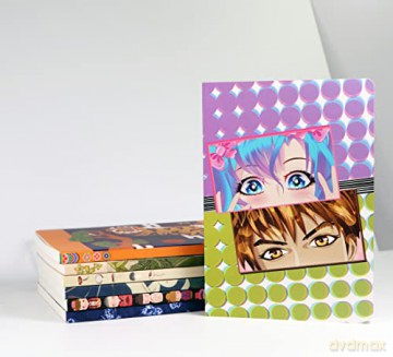Manga Eyes Dotted Paperback Journal: Blank Notebook with Pocket - Tuttle Studio [KALENDARZ]