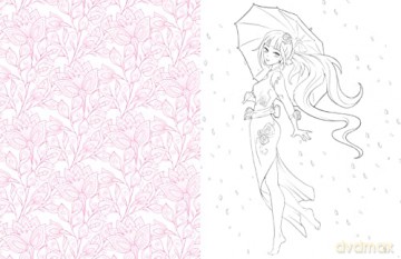Manga World Coloring: Color your way through cool original manga art! (1) (Manga Coloring) - Scott Harris [KOMIKS]