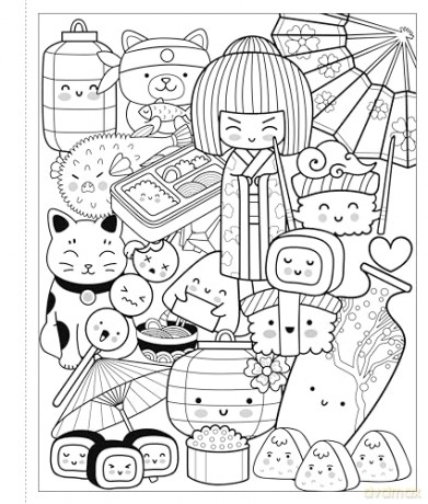 Mangatopia: Cupcakes and Kitties: A Cuteness Overload Coloring Book of Anime and Manga - Maddie Morales [KOMIKS]